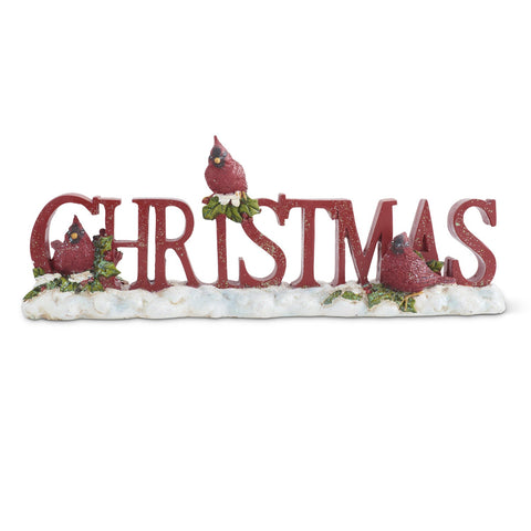 Red Glittered Christmas Tabletop