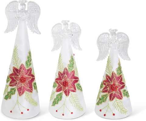 LED Angles with Poinsettia