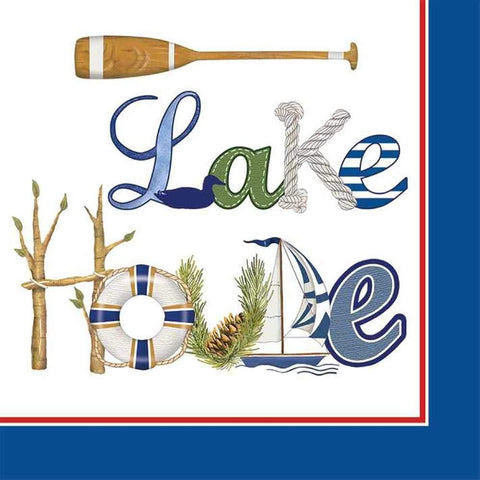 "Lake House" Cocktail Napkin