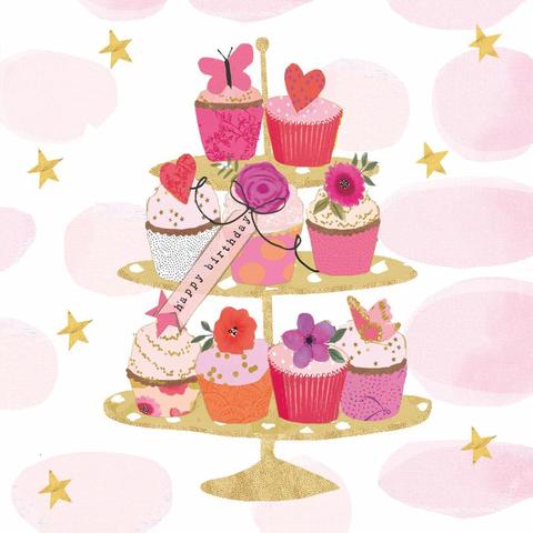 "Happy Cupcakes" Cocktail Napkins