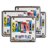 Printed Rubber Coasters Set of 4