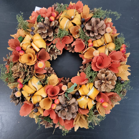 Small Acorn & Wood Wreath