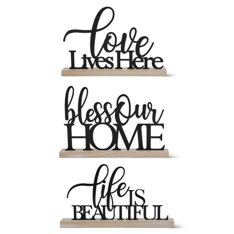Matte Black Metal Cutout Sign