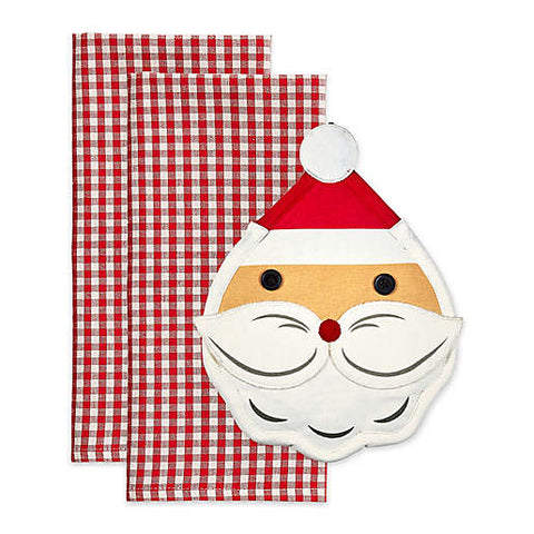 Jolly Santa Potholder Gift Set