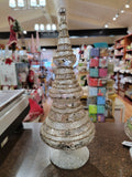 Mercury Glass LED Tree with Glitter Stripes (6 Variants)