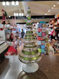 Mercury Glass LED Tree with Glitter Stripes (6 Variants)