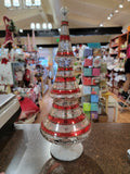 Mercury Glass LED Tree with Glitter Stripes (6 Variants)