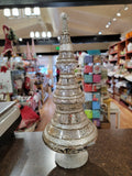 Mercury Glass LED Tree with Glitter Stripes (6 Variants)
