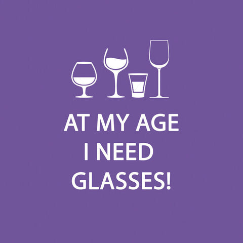 "Glasses" Cocktail Napkins