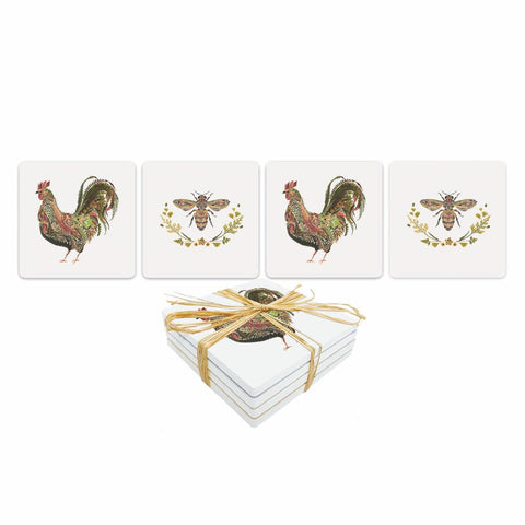 Provencal Dolomite Coaster Set