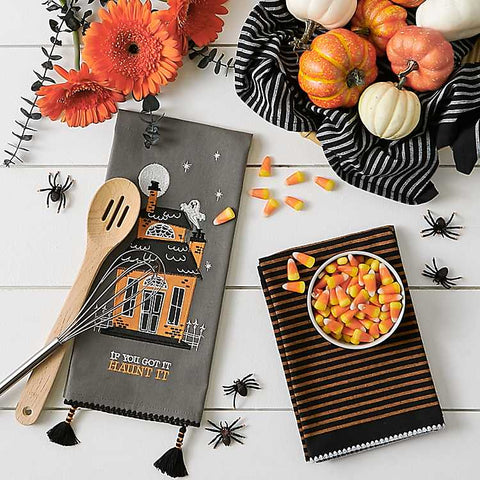 Got it, Haunt it! Embellished Dish Towel