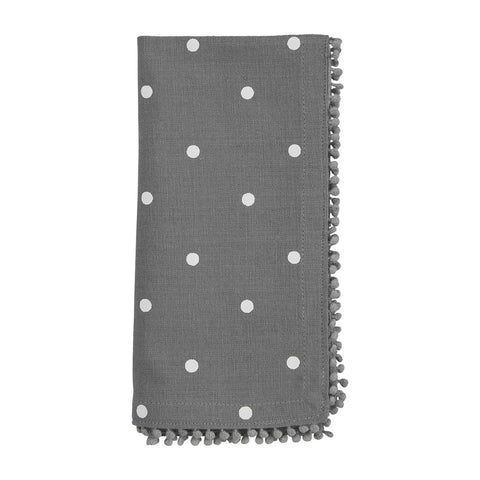 Gray Dot Napkin Set