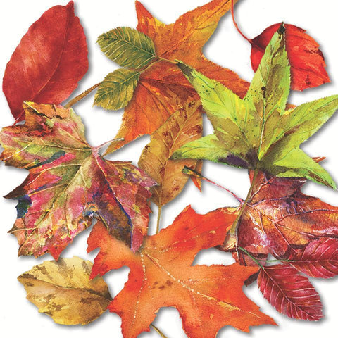 "Equinox Leaves" Cocktail Napkin