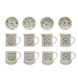 Stoneware Mug with Round Saucer