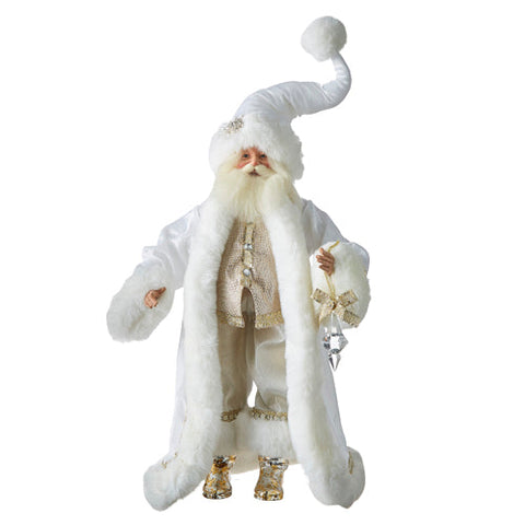 Glistening White Santa