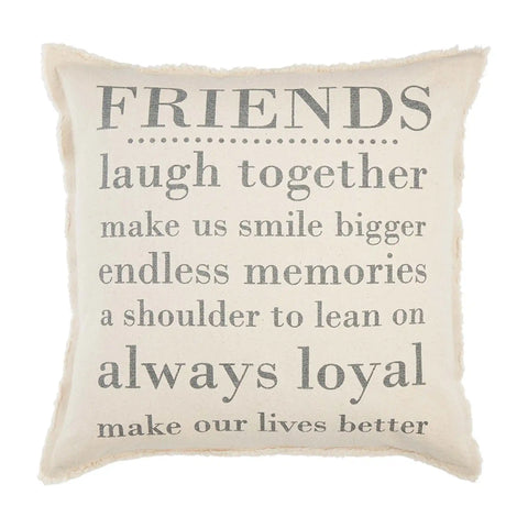 Friends Canvas Throw Pillow