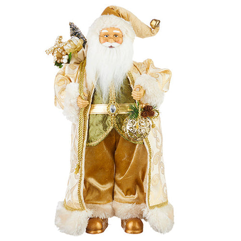 Green And Gold Santa