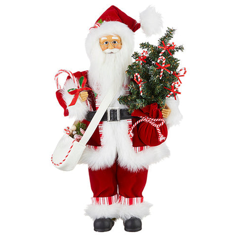 Peppermint Santa With Tree