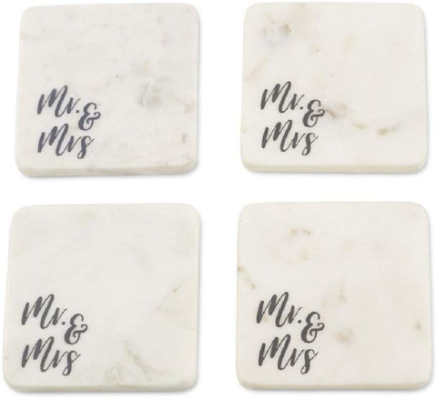 Bridal Marble Coaster Set