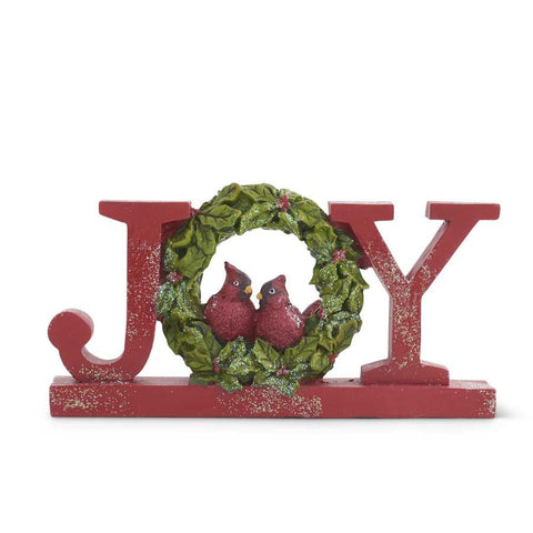 Red Glittered Joy Tabletop