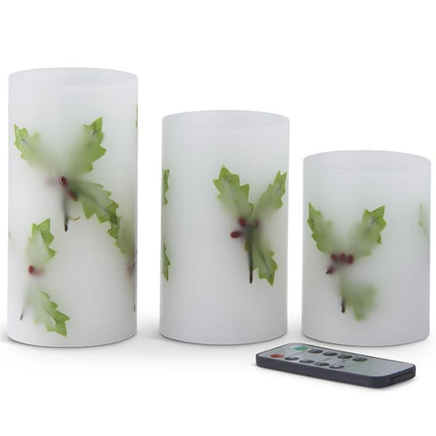 Set of 3 LED Flameless Candles