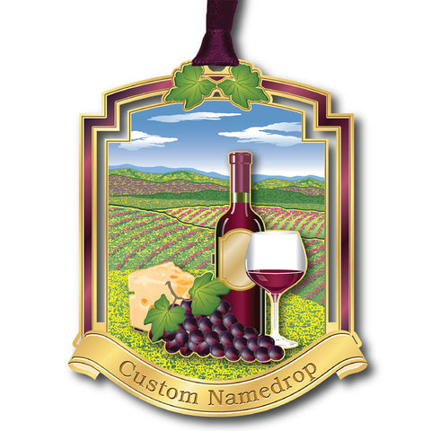 Wine & Vineyard Ornament