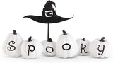 Pumpkins w/ Metal Witch Hat