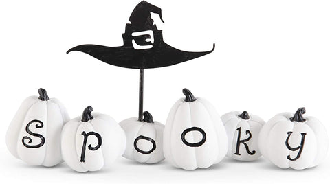 Pumpkins w/ Metal Witch Hat