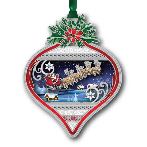 Christmas Scene Bulb Ornament
