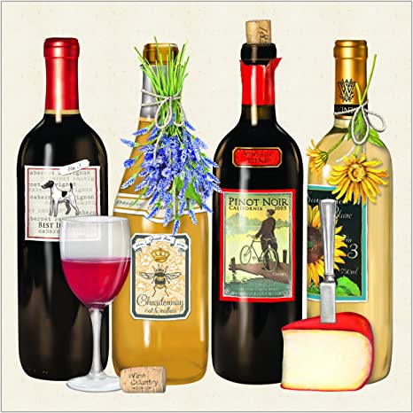 "Fine Wines" Cocktail Napkins