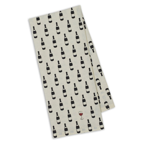 Bottle Dots Printed Dish Towel