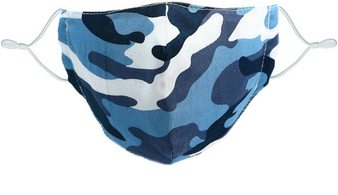 Children's Blue Camo Mask