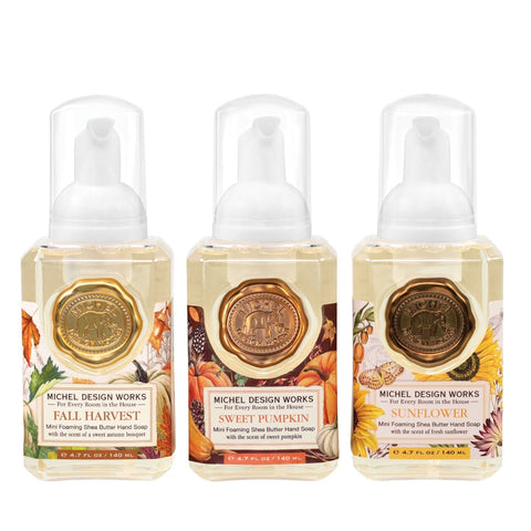 Fall Foaming Soap Set of 3 (Sweet Pumpkin and Sunflower Scented)
