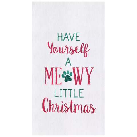 Meow Little Christmas Towel