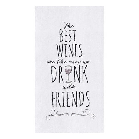 Wine Friends Dish Towel