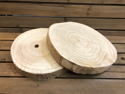 Round Paulownia Wood Stand
