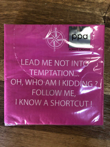 "Temptation" Cocktail Napkins
