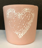Pink Heart Pot