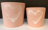 Pink Heart Pot