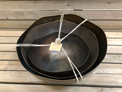 Nested Copper Bowl Set
