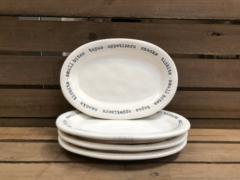 Tidbit Oval Plates