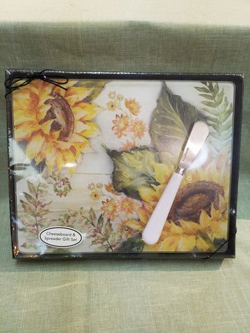 Sunflower Cheese Board Set