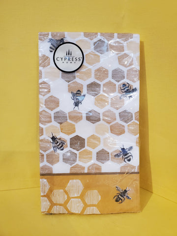 Happy to Bee Home Metallic Paper Guest Towel