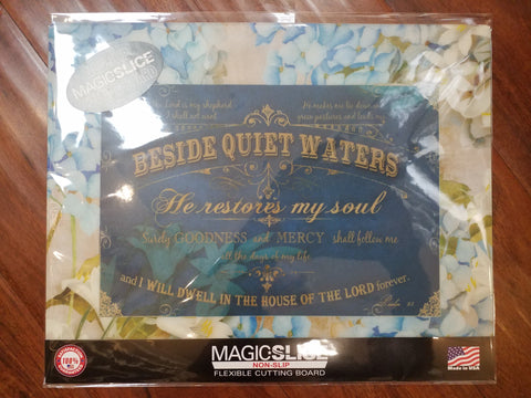 Floral Beside Quiet Waters Flexible Cutting Board