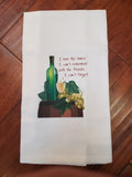 Wine And Friends Tea Towel