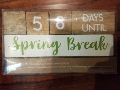 Teacher Break Countdown Blocks