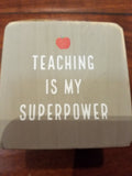 Gray Teacher Sentiment Block