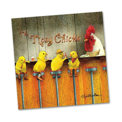 "Tipsy Chicks" Cocktail Napkin
