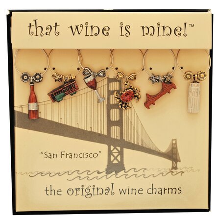 San Francisco Wine Charms