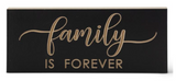 Matte Black Embossed Sign